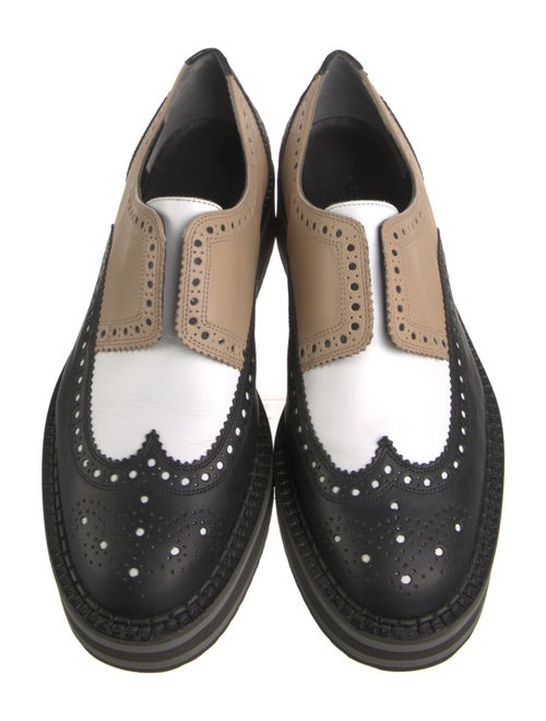 Robert Clergerie Leather Lasercut Accents Loafers