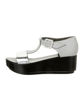 Robert Clergerie Leather T-Strap Sandals
