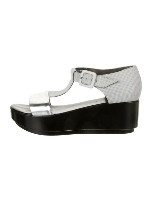 Robert Clergerie Leather T-Strap Sandals