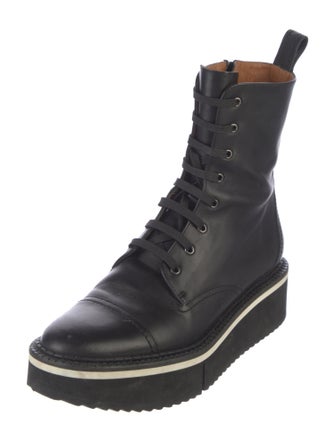 Robert Clergerie Leather Combat Boots