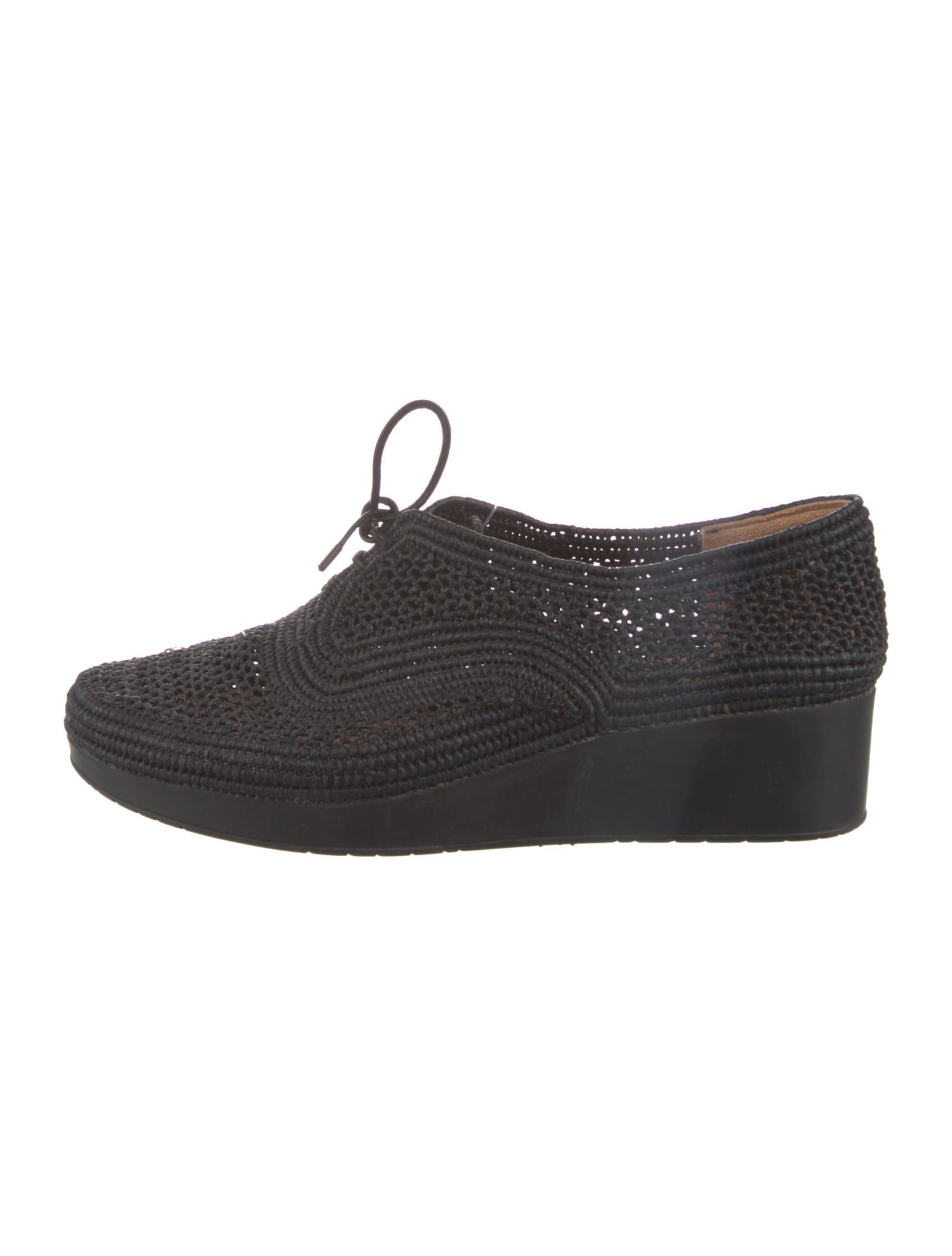 Robert Clergerie Raffia Bow Accents Oxfords