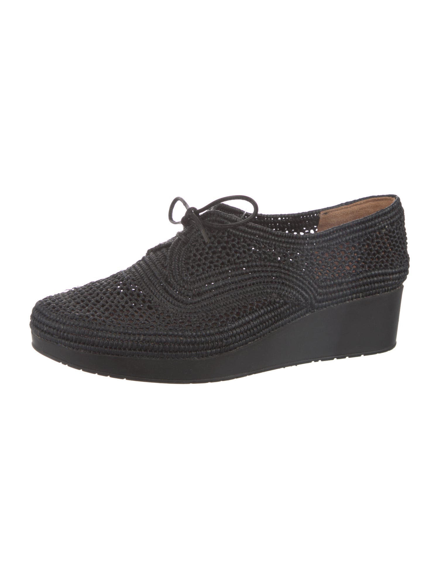 Robert Clergerie Raffia Bow Accents Oxfords