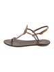 Robert Clergerie Leather T-Strap Sandals