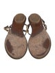 Robert Clergerie Leather T-Strap Sandals