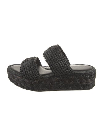 Robert Clergerie Raffia Espadrilles
