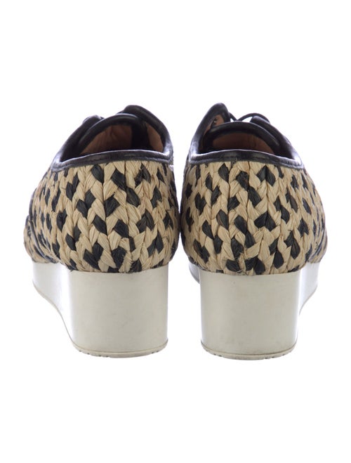 Robert Clergerie Straw Animal Print Mules