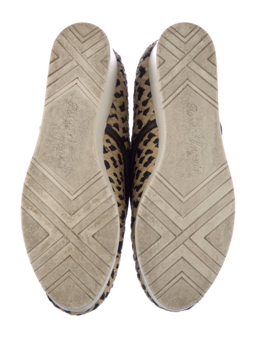 Robert Clergerie Straw Animal Print Mules