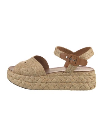 Robert Clergerie Raffia Espadrilles