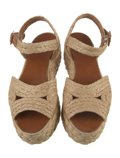 Robert Clergerie Raffia Espadrilles