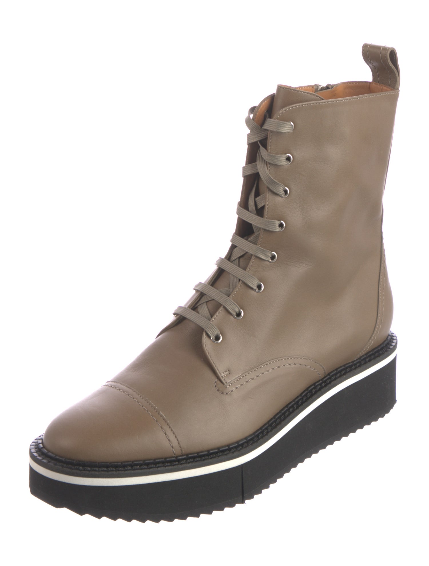 Robert Clergerie Leather Combat Boots
