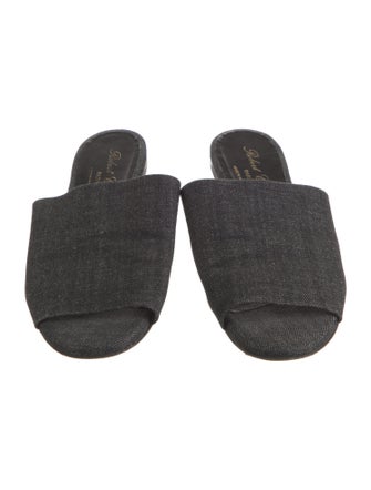 Robert Clergerie Denim Slides
