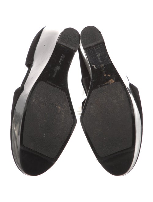 Robert Clergerie Suede Cutout Accent Pumps