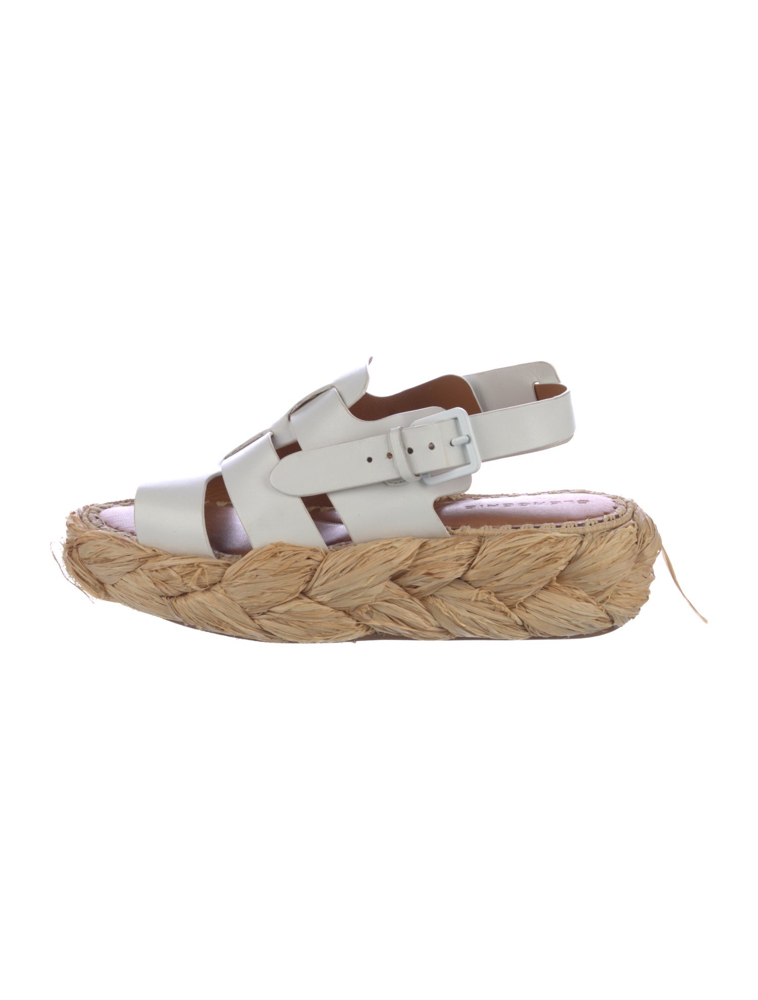 Robert Clergerie Leather Braided Accents Espadrilles