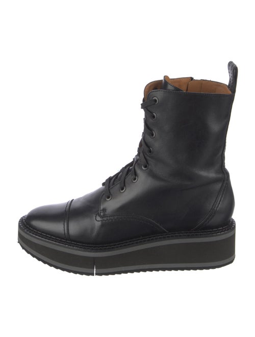 Robert Clergerie Leather Combat Boots