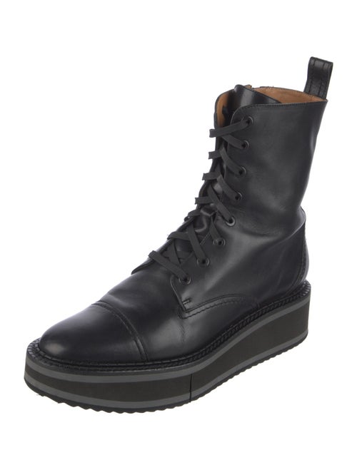 Robert Clergerie Leather Combat Boots