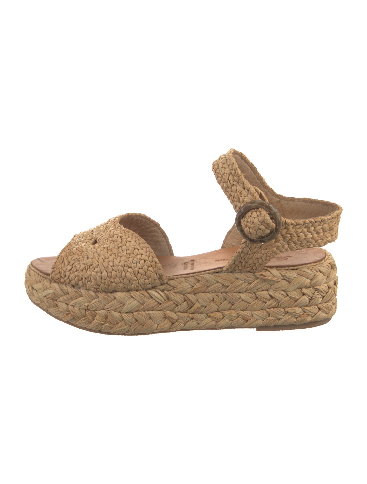 Robert Clergerie Straw Braided Accents Espadrilles