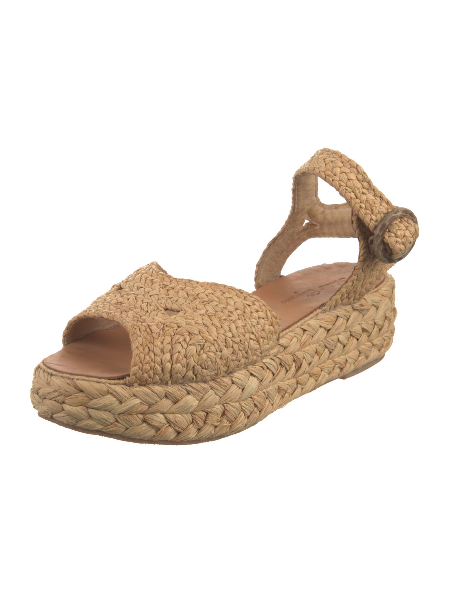 Robert Clergerie Straw Braided Accents Espadrilles