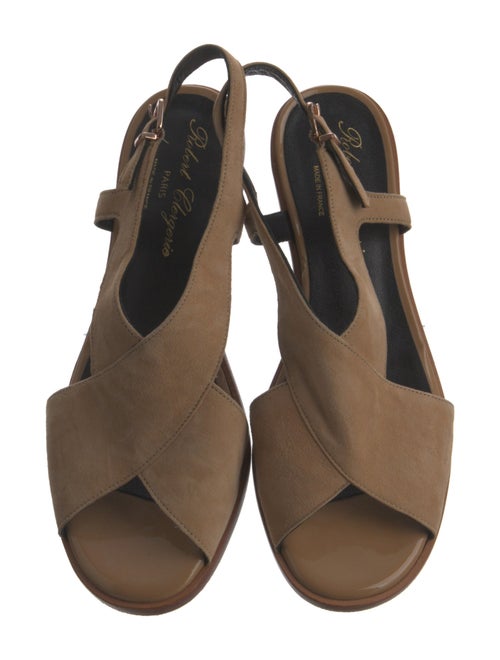 Robert Clergerie Leather Slingback Sandals