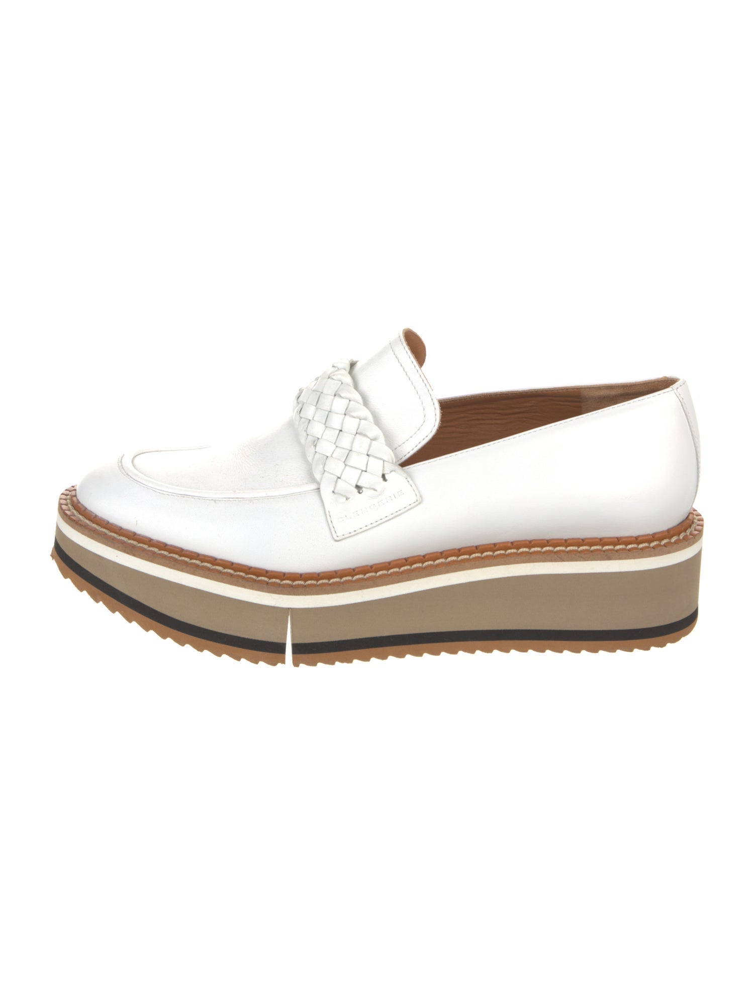 Robert Clergerie Leather Braided Accents Mules