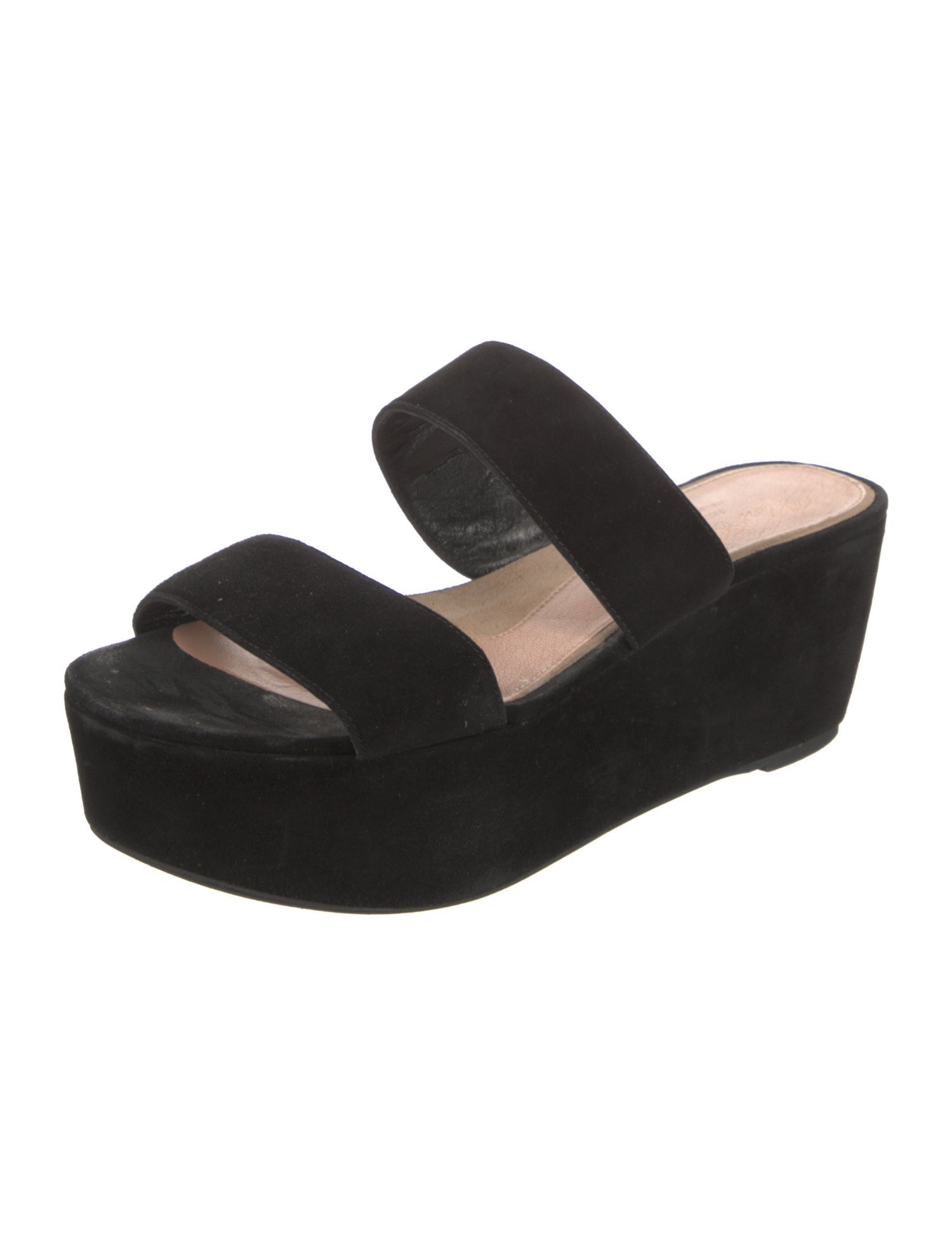 Robert Clergerie Suede Slides