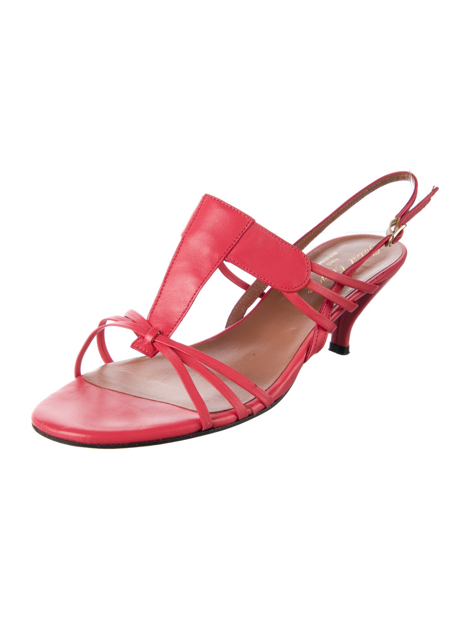Robert Clergerie Leather T-Strap Sandals