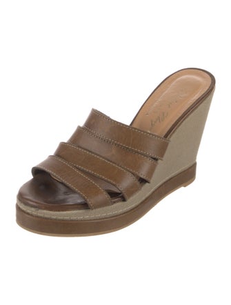 Robert Clergerie Leather Slides