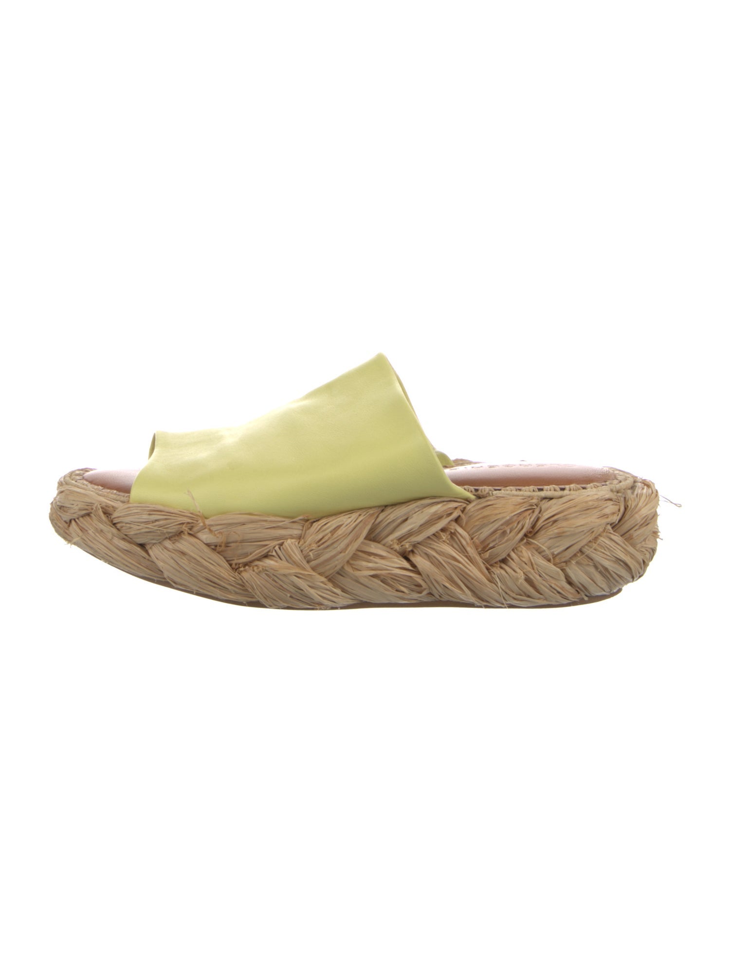 Robert Clergerie Leather Colorblock Pattern Espadrilles