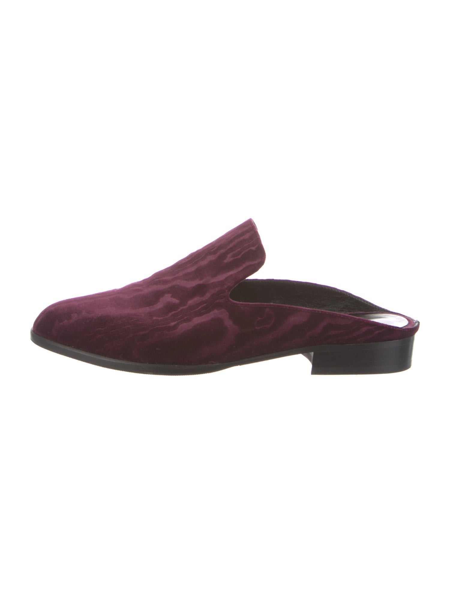 Robert Clergerie Velvet Mules