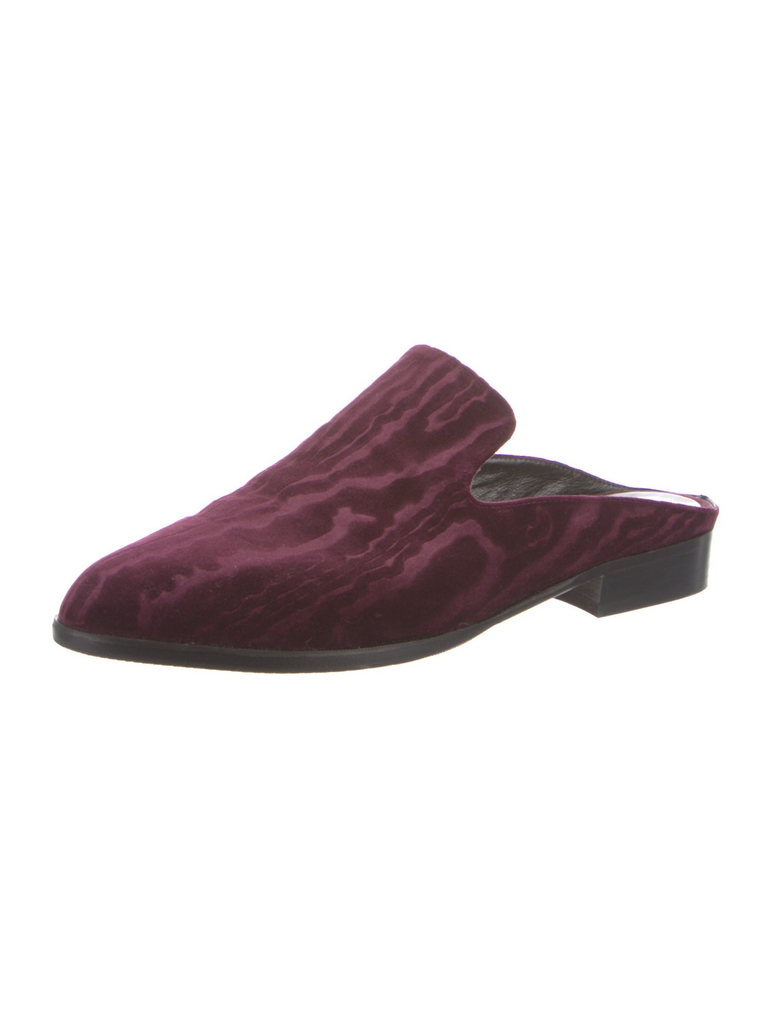 Robert Clergerie Velvet Mules