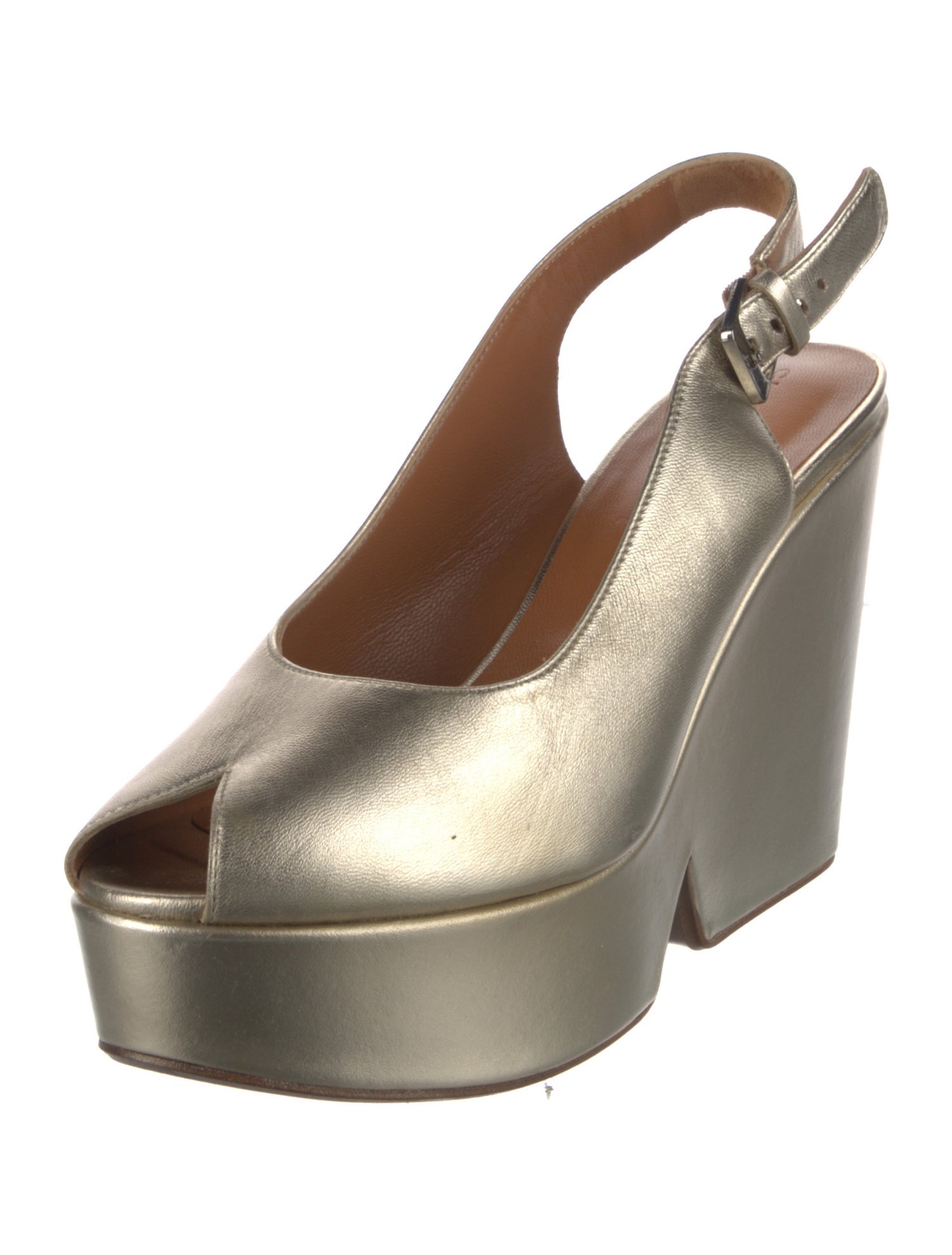 Robert Clergerie Leather Slingback Pumps