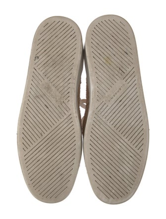 Robert Clergerie Straw Wedge Sneakers