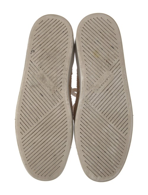 Robert Clergerie Straw Wedge Sneakers