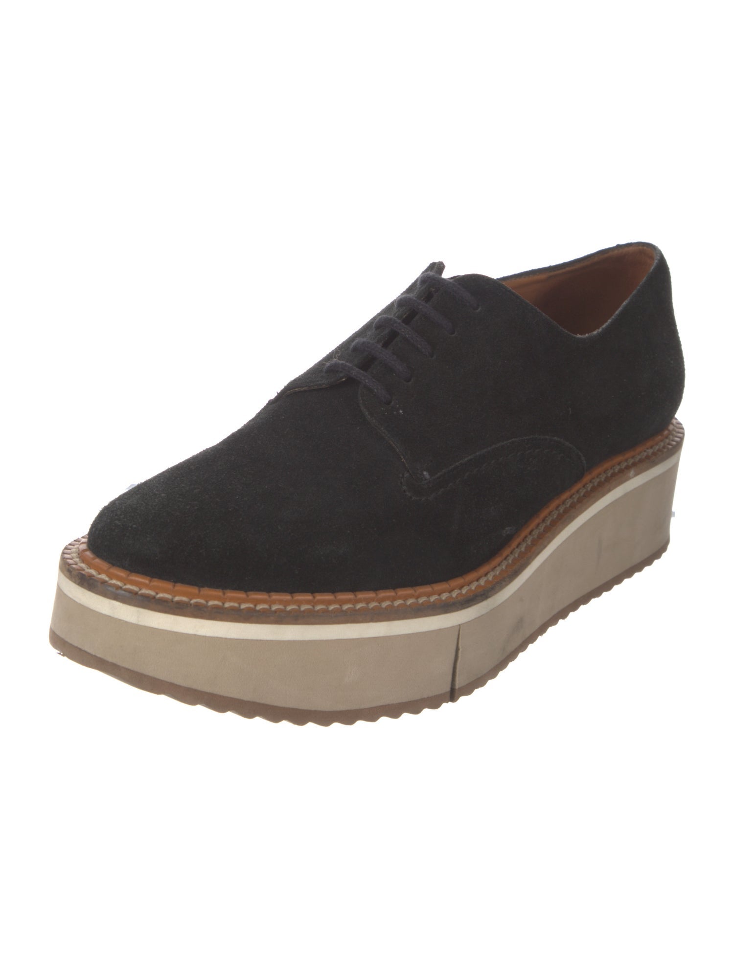 Robert Clergerie Suede Wedge Sneakers