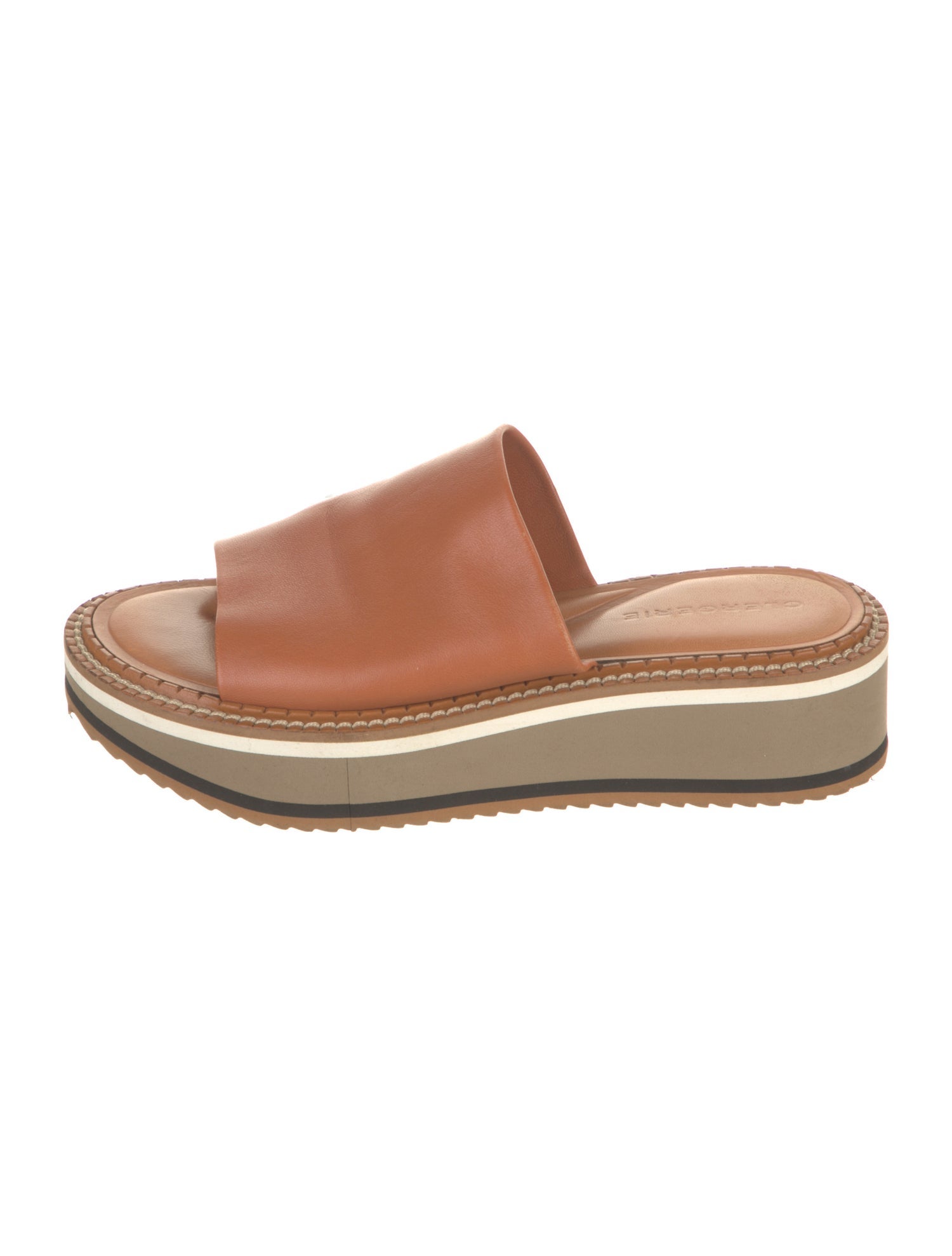 Robert Clergerie Leather Slides