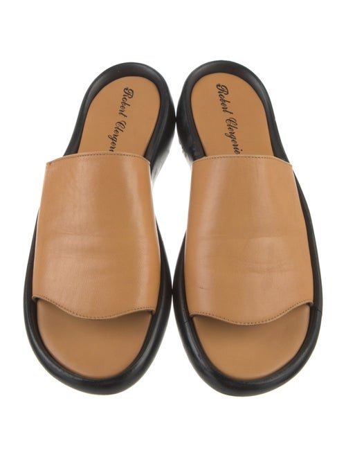 Robert Clergerie Leather Slides