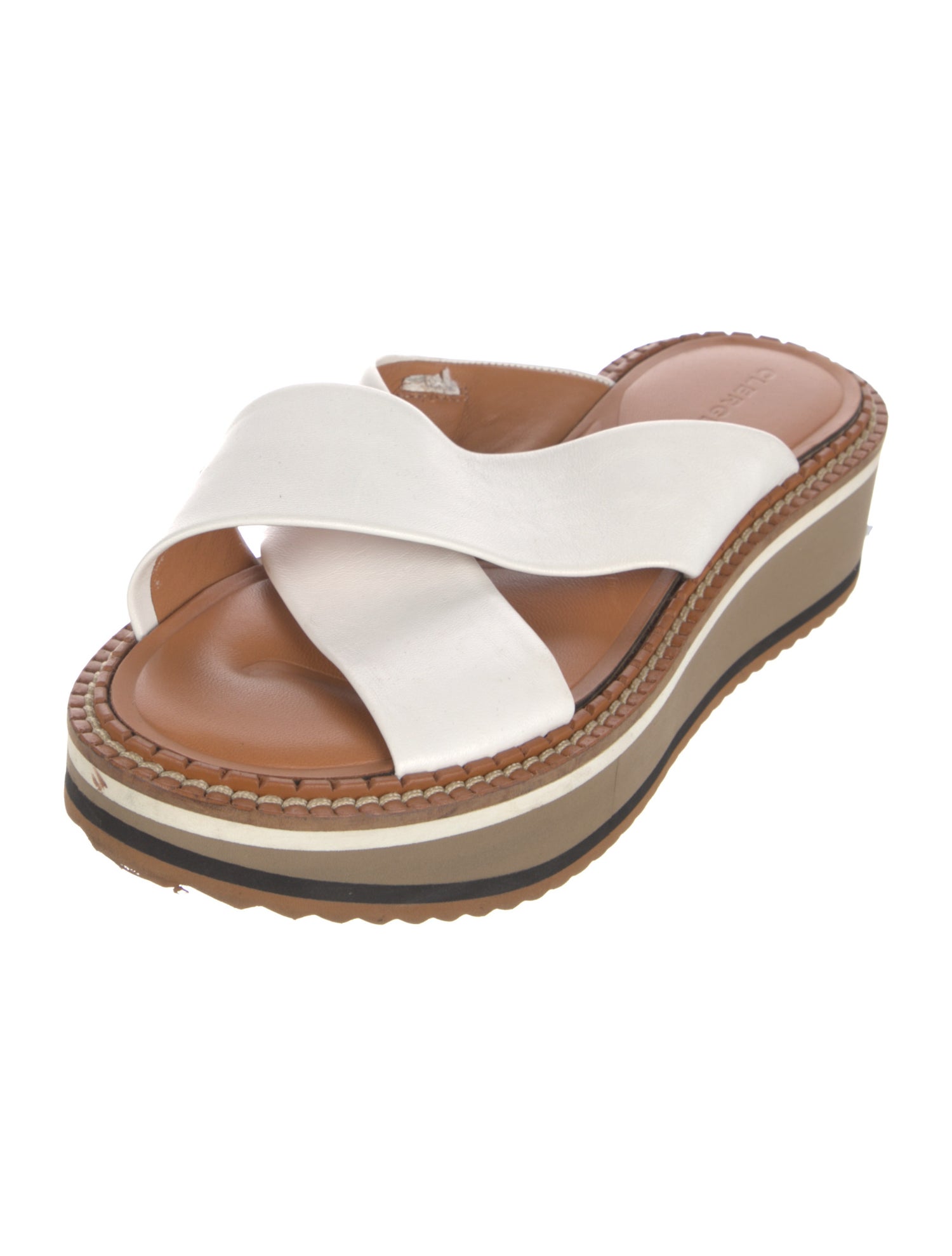 Robert Clergerie Leather Slides