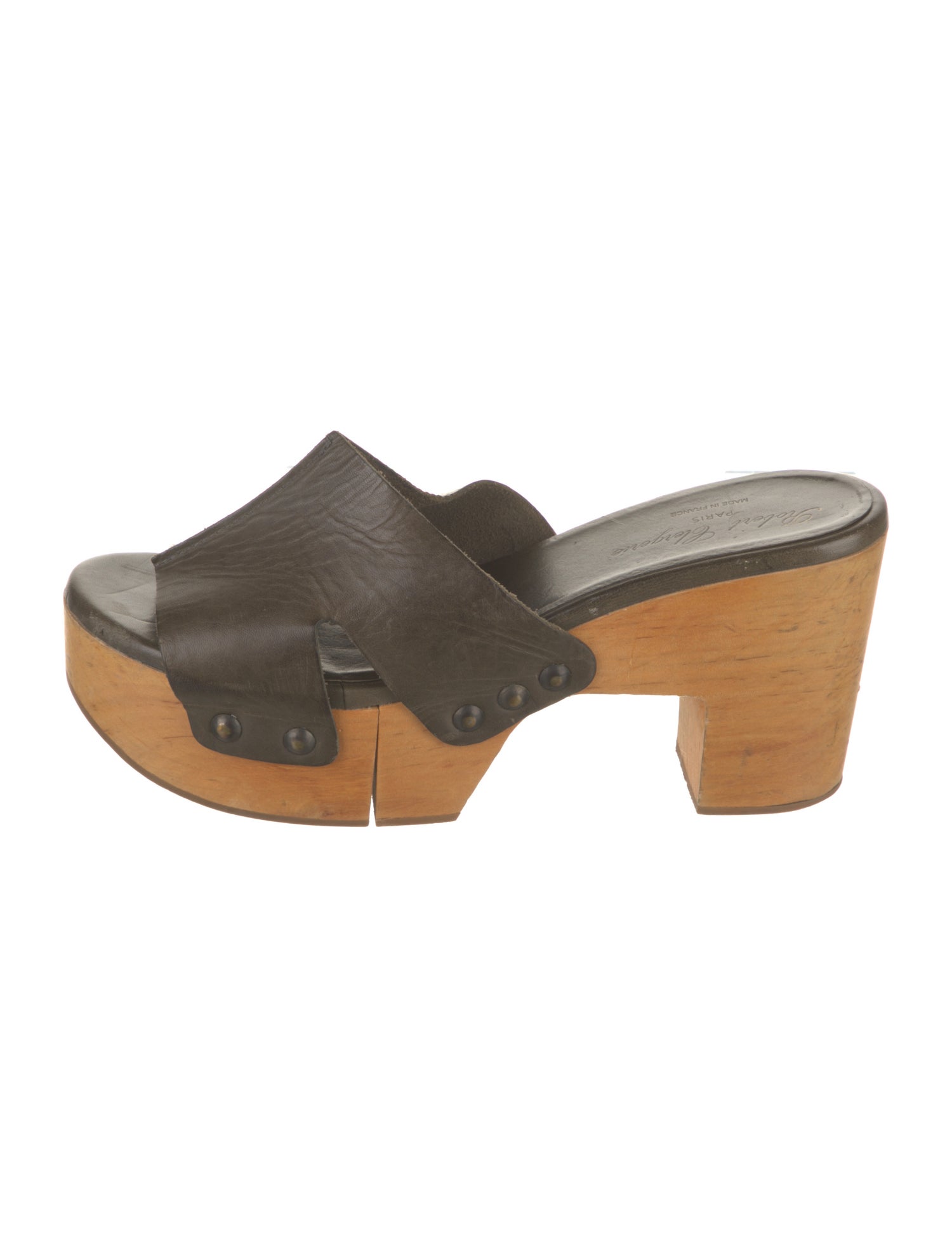 Robert Clergerie Leather Slides