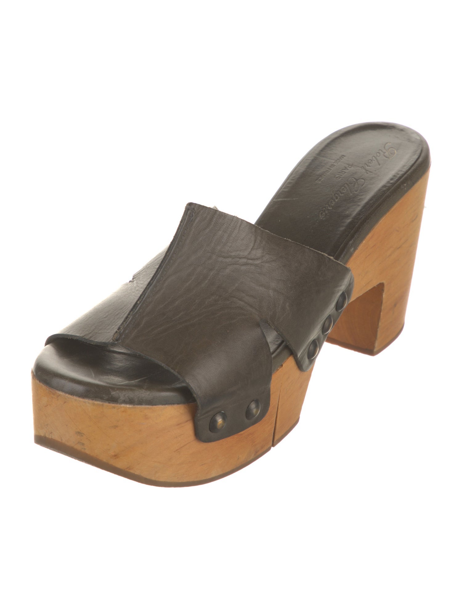 Robert Clergerie Leather Slides