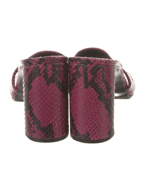 Robert Clergerie Python Animal Print Slides