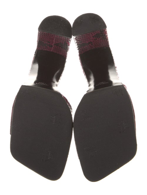 Robert Clergerie Python Animal Print Slides