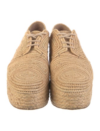 Robert Clergerie Raffia Embroidered Accent Mules