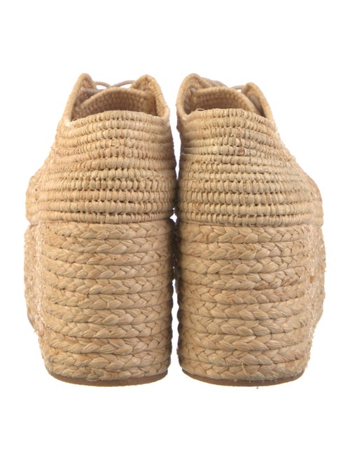 Robert Clergerie Raffia Embroidered Accent Mules