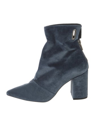 Robert Clergerie x Self-Portrait Velvet Boots