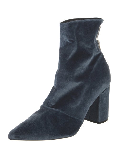 Robert Clergerie x Self-Portrait Velvet Boots