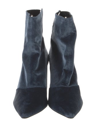 Robert Clergerie x Self-Portrait Velvet Boots