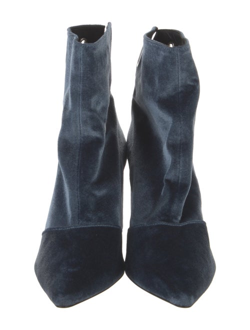 Robert Clergerie x Self-Portrait Velvet Boots