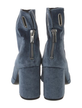 Robert Clergerie x Self-Portrait Velvet Boots