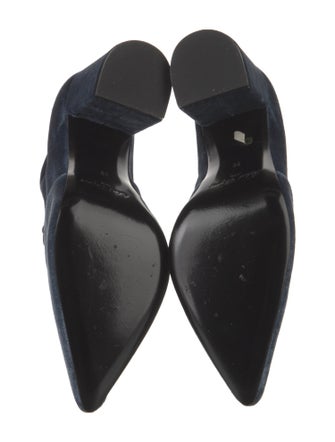 Robert Clergerie x Self-Portrait Velvet Boots