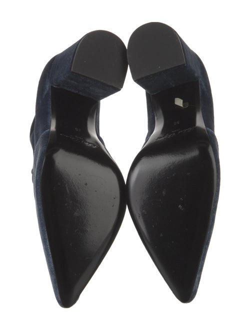 Robert Clergerie x Self-Portrait Velvet Boots