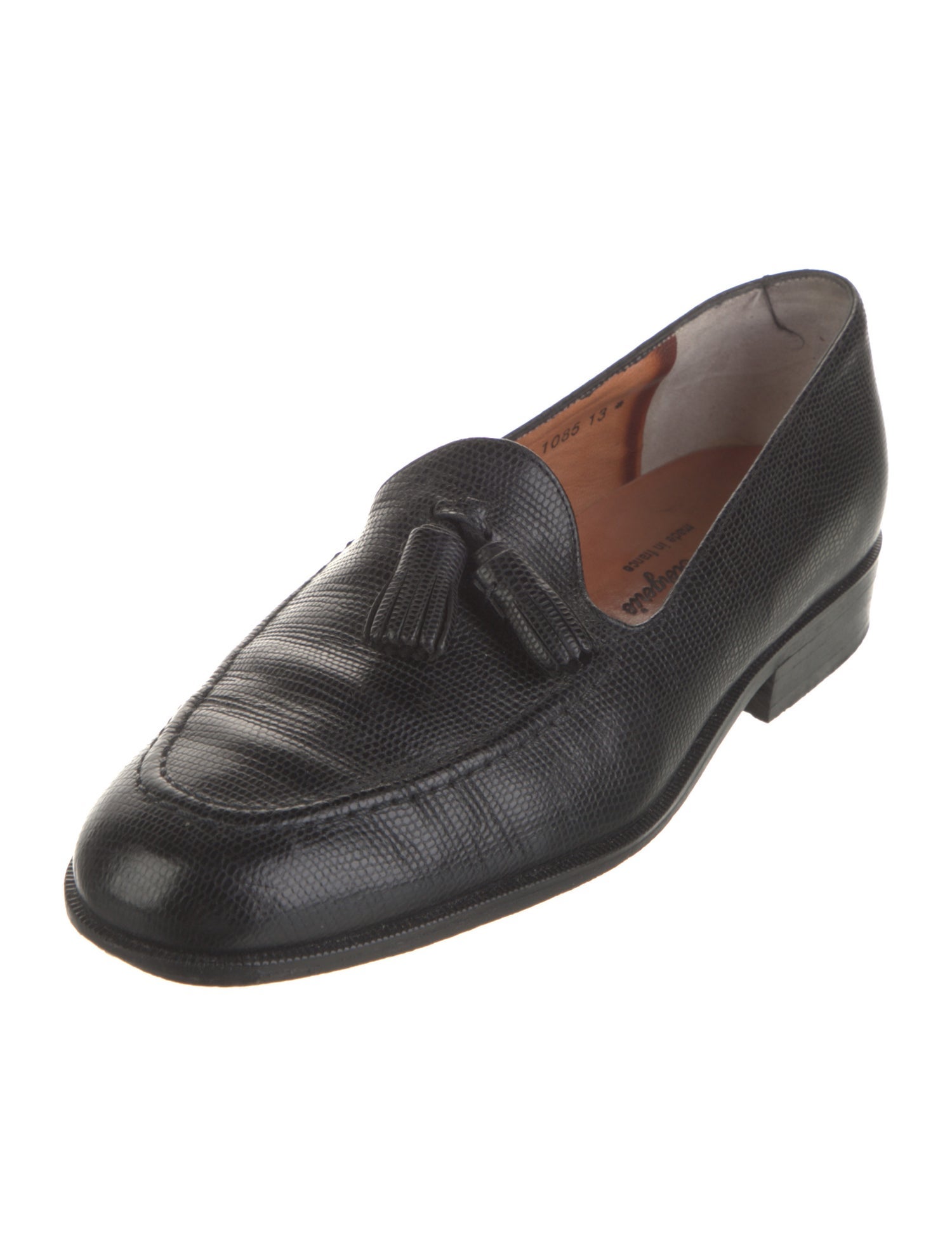 Robert Clergerie Embossed Leather Loafers